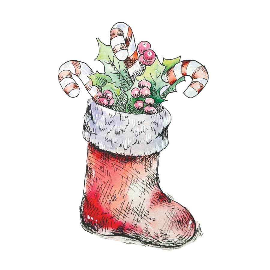 Happy Holidays watercolour workbook