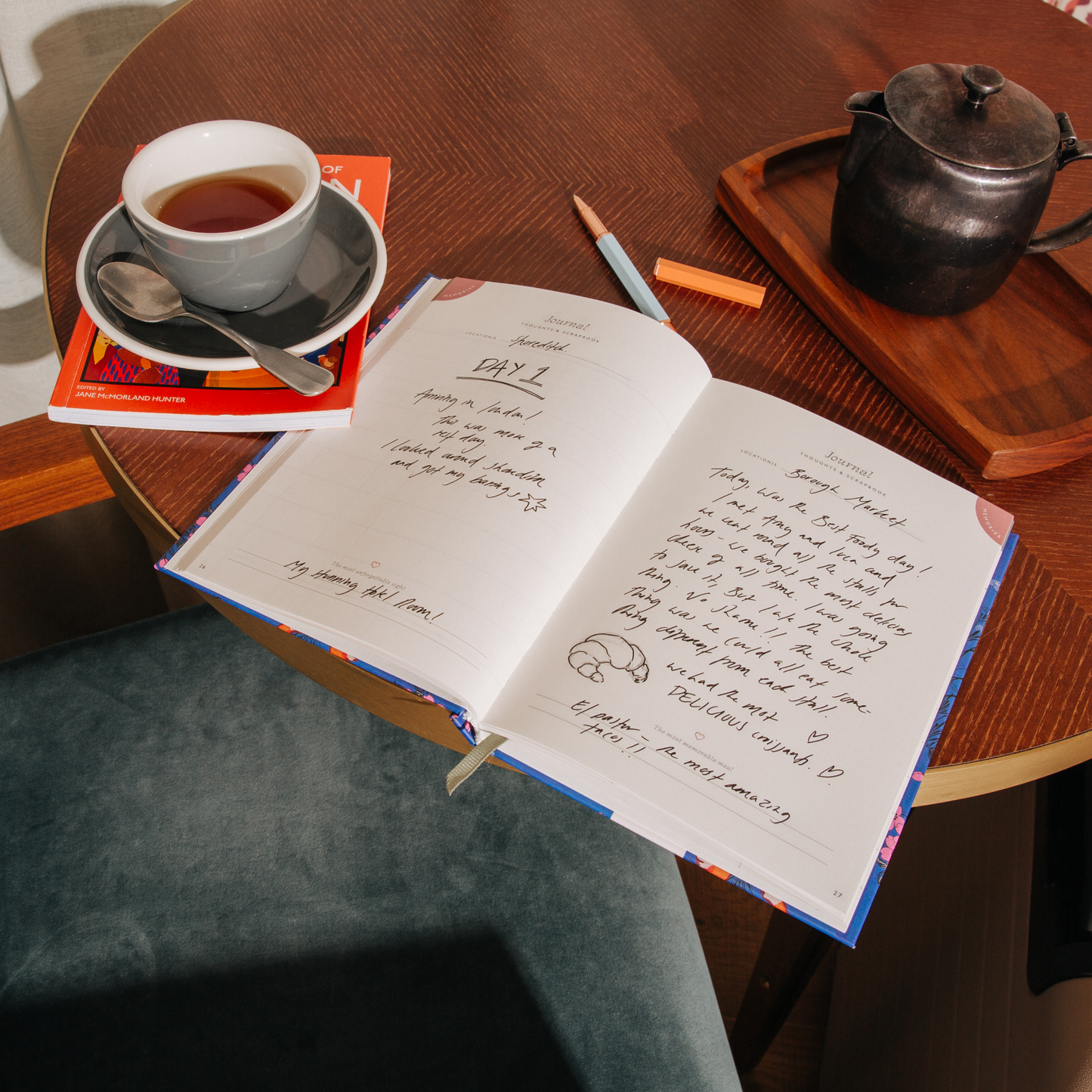 Sky high guided A5 travel journal