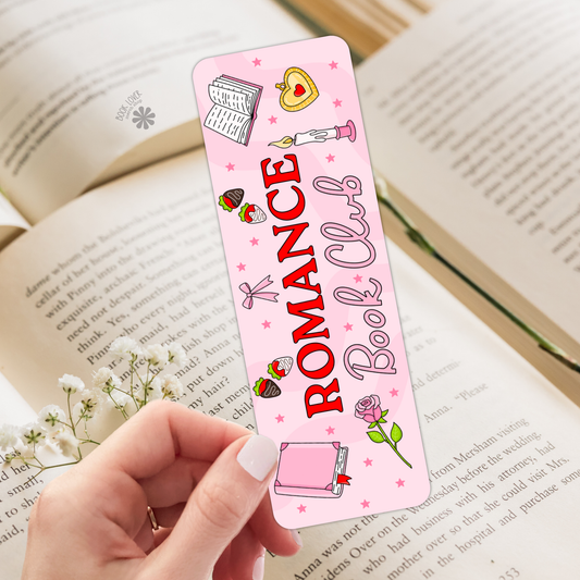 Romance book club bookmark