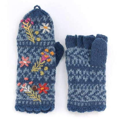 Sadie wool reading mitts