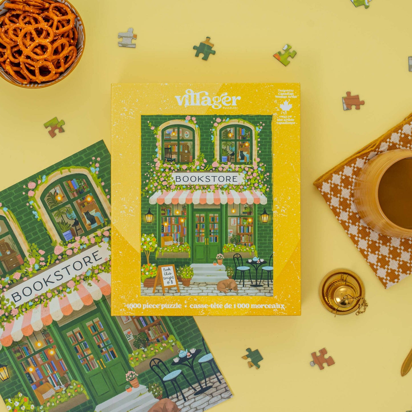 Emerald bookstore | 1000-piece puzzle | designed in Canada