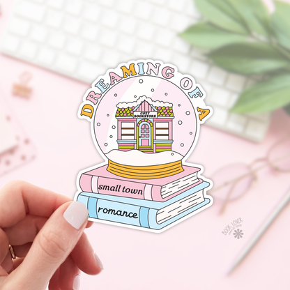Dreaming of a small town romance sticker