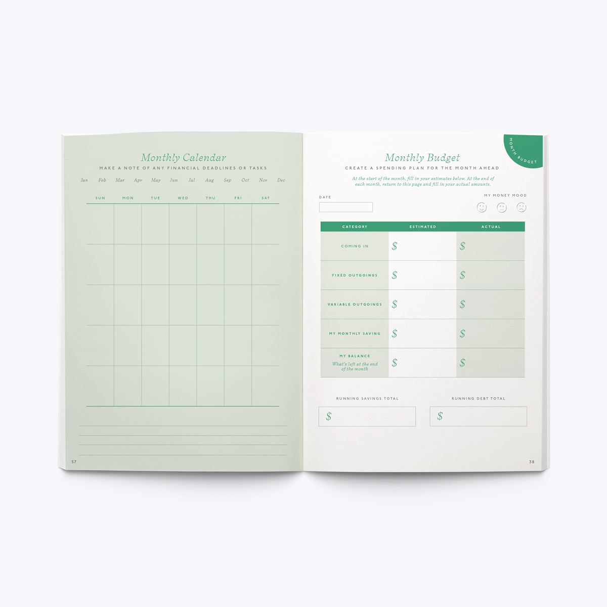 Guided finance planner, foiled A5 hardcover - shine (coming soon)