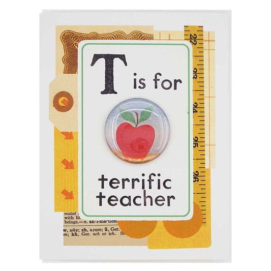 Terrific teacher greeting card