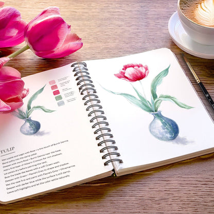 Blooms & bouquets watercolour workbook