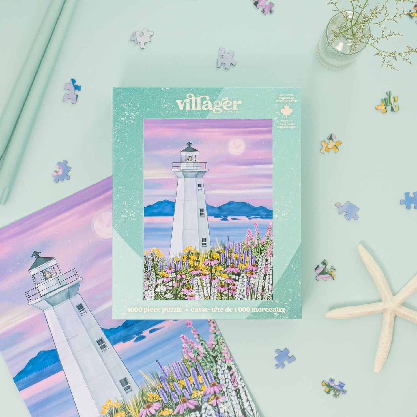 Harbour lighthouse | 1000-piece puzzle | designed in Canada