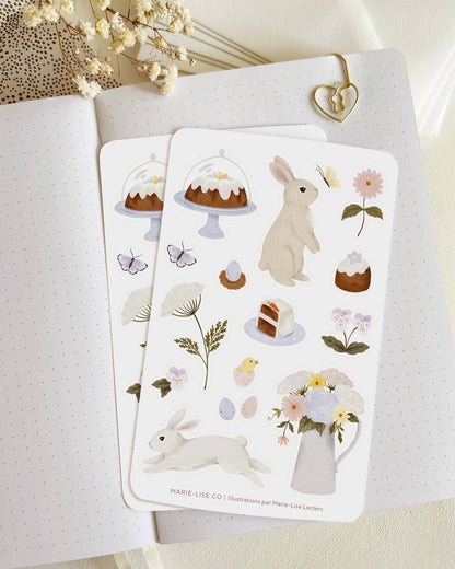 Springtime delights sticker sheet