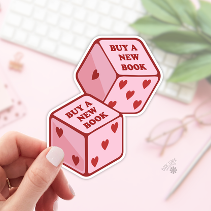 Buy a new book sticker