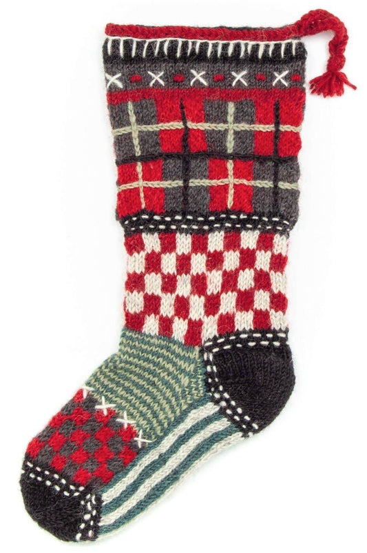 Tartan hearth & wool holiday stockings