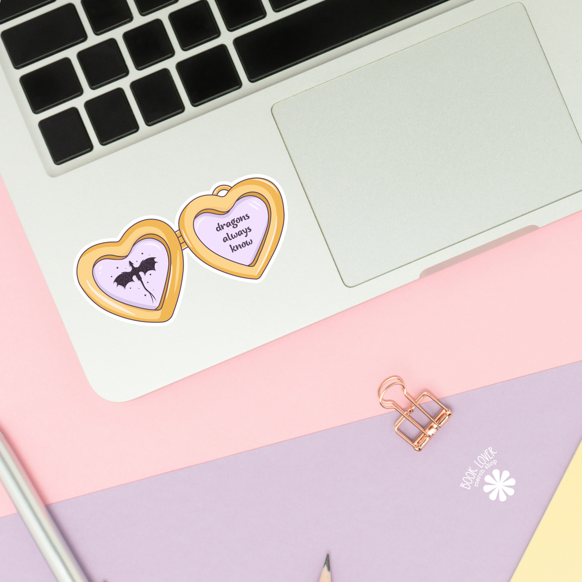 Dragons always know sticker
