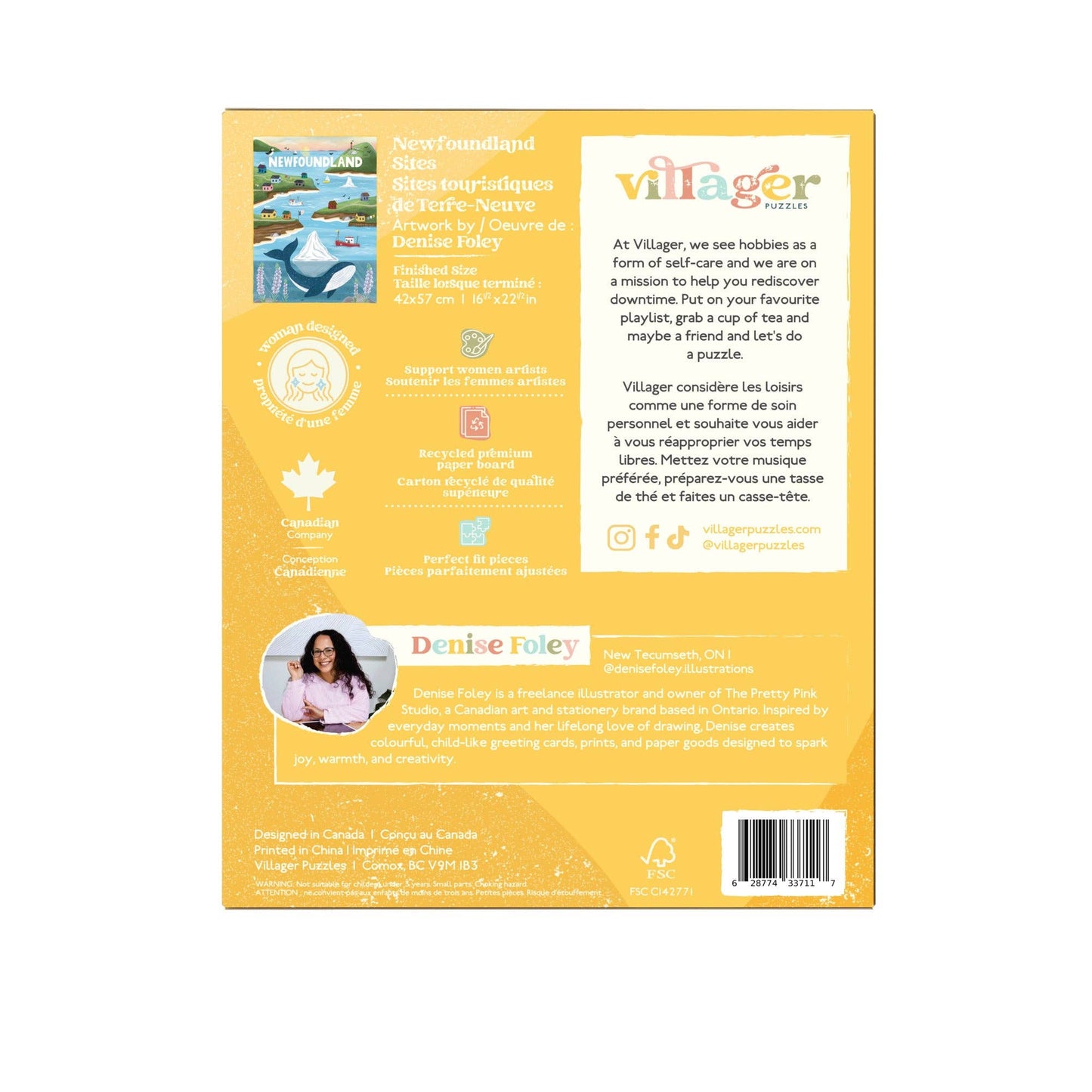 Newfoundland sites | 500-piece puzzle | designed in Canada