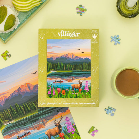 Jasper flowers | 500-piece puzzle | designed in Canada