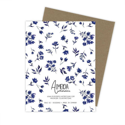 Deepest condolences floral greeting card