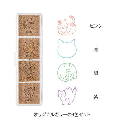 Yuru log pre-inked stamp cat (coming soon)