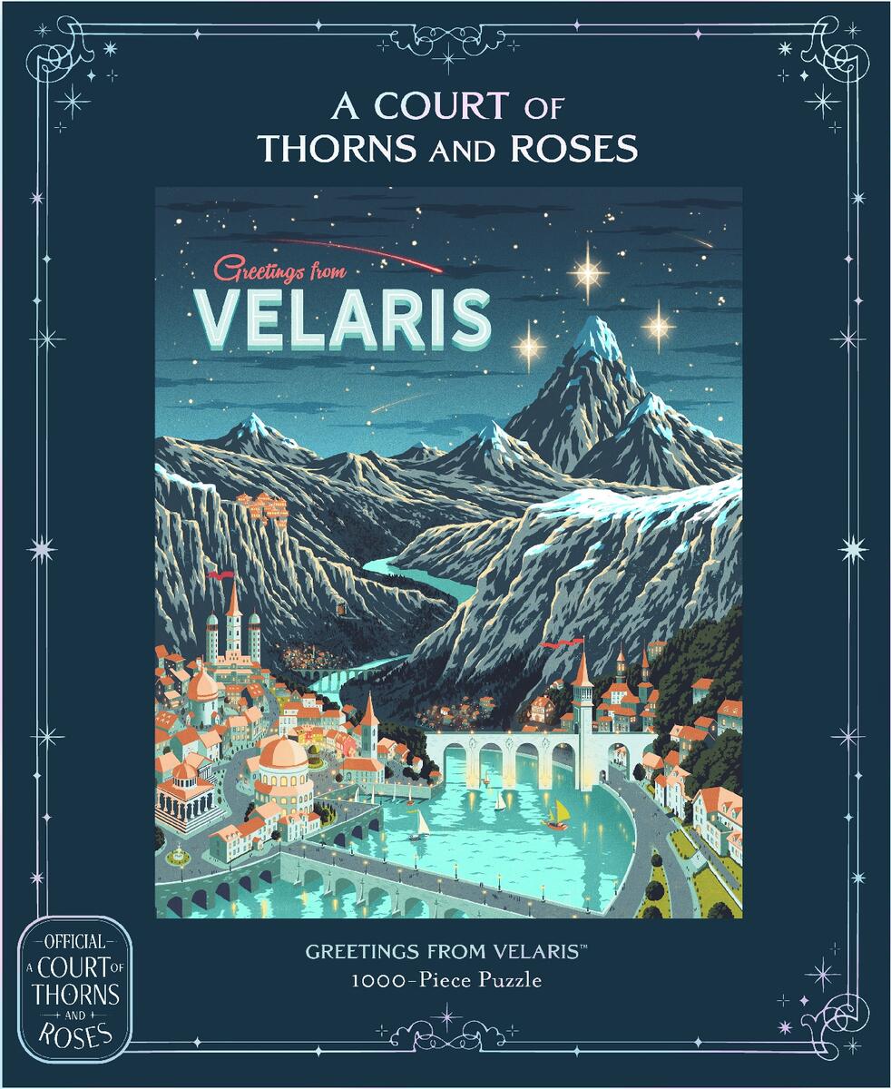A Court of Thorns and Roses Official Greetings from Velaris 1000-Piece Puzzle by Sarah J. Maas