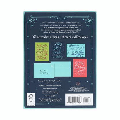 A Court of Thorns and Roses Official Gilded Notecards by Sarah J. Maas