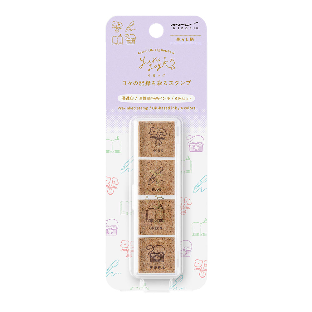 Yuru log pre-inked stamp daily life (coming soon)