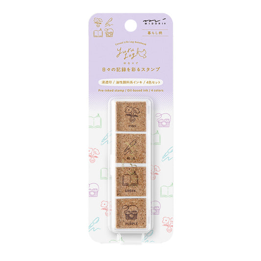 Yuru log pre-inked stamp daily life (coming soon)
