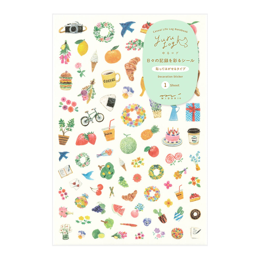 Yuru log sticker 1 sheet motif (coming soon)