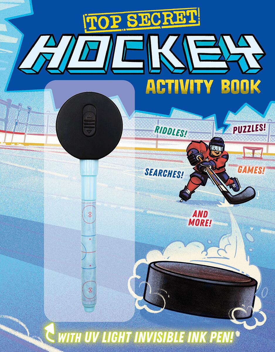 Top Secret Hockey Activity Book by Chrissy Bozik & Raz Latif (Preorder)