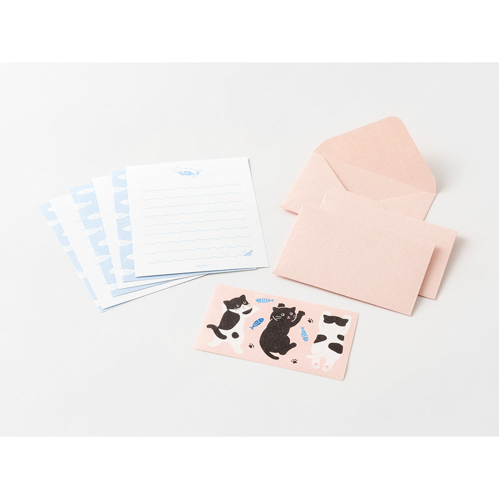 Mini letter paper & envelopes with stickers 933 hungry cat (coming soon)