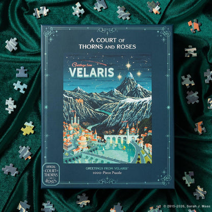 A Court of Thorns and Roses Official Greetings from Velaris 1000-Piece Puzzle by Sarah J. Maas