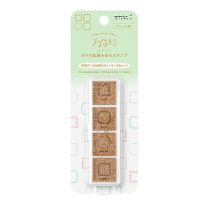 Yuru log pre-inked stamp frame (coming soon)