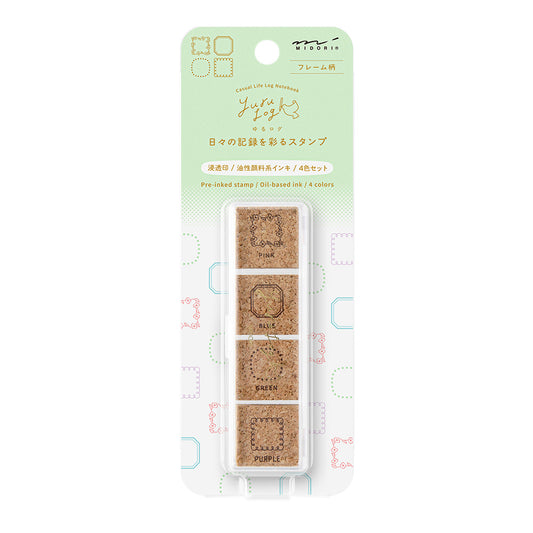 Yuru log pre-inked stamp frame (coming soon)
