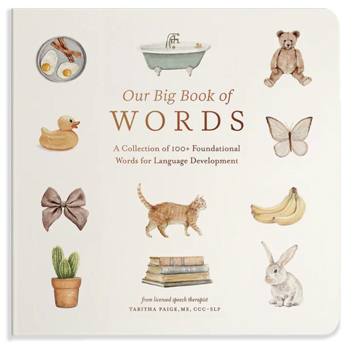Our Big Book of First Words: A Collection of 100+ Foundational Words for Language Development by Tabitha Paige