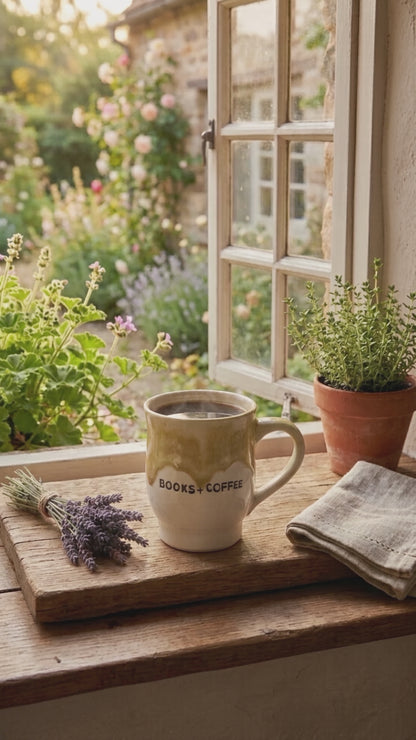 Bookish mugs: Nottawa Cottage Bookstore x Vara Studios